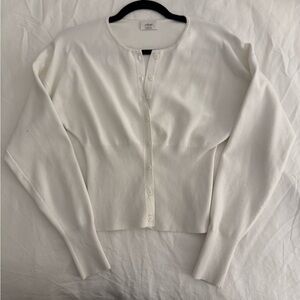 Wilfred Cream Button-Up Cardigan